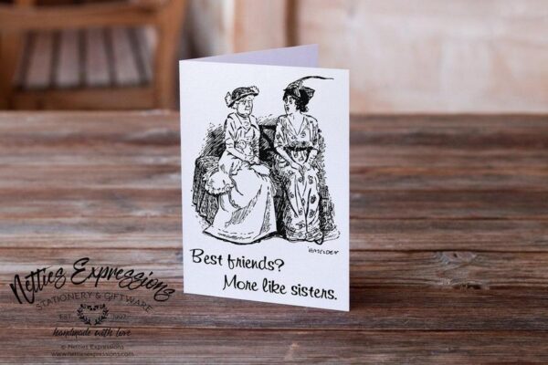 best-friends-more-like-sisters-sibling-birthday-card-cards_734ec87a-25d8-4122-a092-71d0882a3d0e Best Friends More like sisters - Greeting Card - Netties Expressions Cards