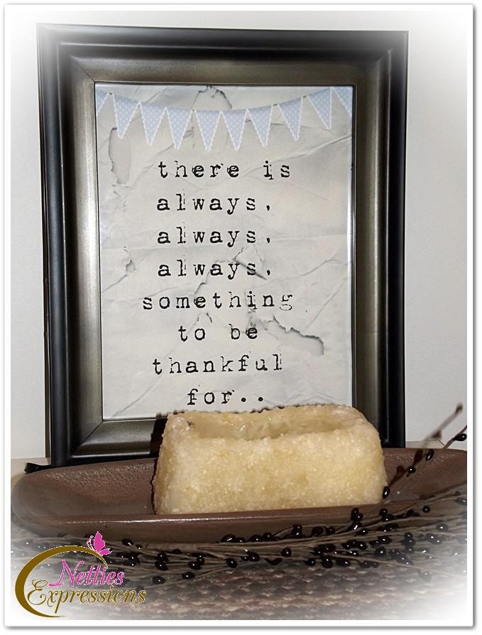 Free “Always Be Thankful” Printable - Netties Expressions
