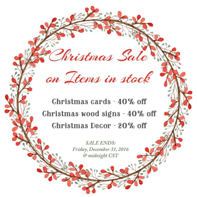 Final Sale on All Christmas Products - Netties Expressions