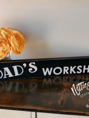 dads-workshop-4x24-rustic-wood-sign-wood-signs_db8108d6-78b6-41ed-9dd0-441b9762c01c Dad's Workshop - Rustic Wood Sign - Netties Expressions