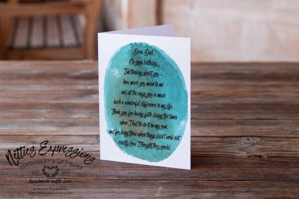 Dear Dad - Greeting Card - Netties Expressions