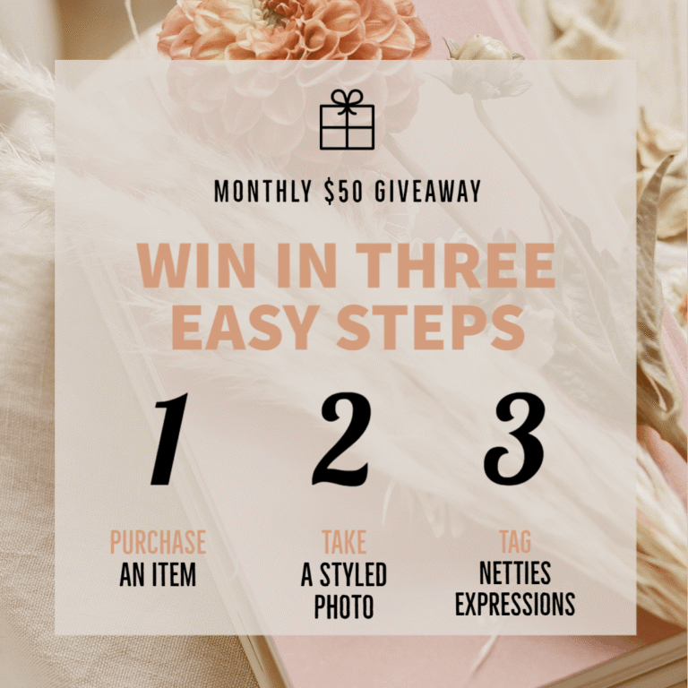 Monthly $50 Giveaway - Netties Expressions
