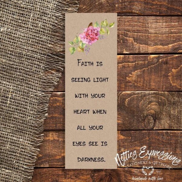 faith-is-seeing-bookmark-bookmark_a97abd6f-7baa-441c-bfba-21be29fc4533 Faith is seeing - Bookmark - Netties Expressions