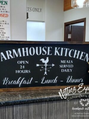 farmhouse-kitchen-12x30-rustic-framed-wood-sign-wood-signs_94cfecb0-d47c-4b99-81bb-06662908a9d2 Farmhouse Kitchen - Rustic Wood Sign - Netties Expressions