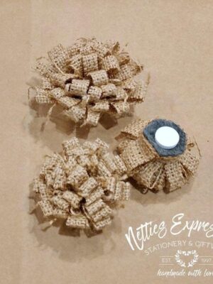 Burlap and Felt Flowers - Netties Expressions