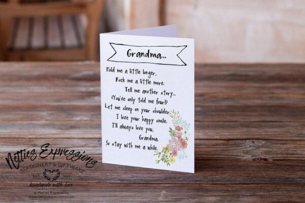 grandma-hold-me-a-little-longer-birthday-card-cards_3e7971c4-a760-4aca-bcf2-232d14ebace9 Grandma, hold me a little longer - Greeting Card - Netties Expressions Cards
