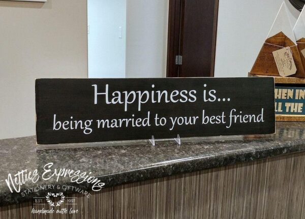 happiness-is-being-married-to-your-best-friend-6x24-rustic-wood-sign-wood-signs_0be0b34a-9557-4292-8684-888742a1c3a5 Happiness is being married to your best friend - Rustic Wood Sign - Netties Expressions