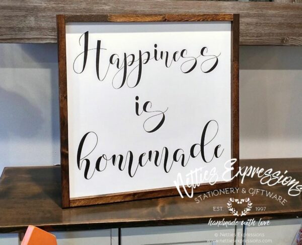 happiness-is-homemade-18x18-rustic-framed-wood-sign-wood-signs-2_c2dfdde8-8246-49a0-ae18-95688ba2f399 Happiness is Homemade - Rustic Wood Sign - Netties Expressions