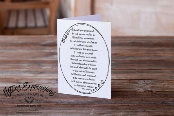 if-i-could-give-you-diamonds-mother-birthday-card-cards_68900333-b0c3-40e6-ba3a-2eb2aec726ff If I could give you diamonds - Greeting Card - Netties Expressions Cards