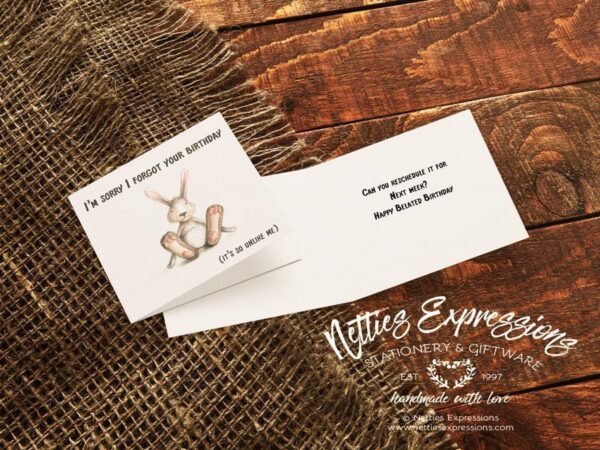 I'm sorry I forgot - Greeting Card - Netties Expressions