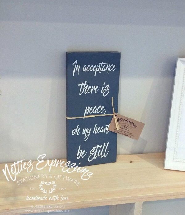 in-acceptance-there-is-peace-6x12-rustic-wood-sign-wood-signs_e7dfda21-cb8d-4693-bbde-9eb49b38ac90 In acceptance there is peace - Rustic Wood Sign - Netties Expressions