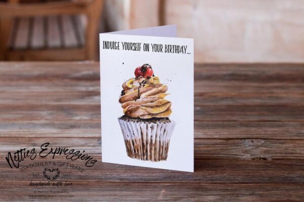 indulge-yourself-on-your-birthday-birthday-card-cards_45e0c5bf-9079-409e-b8e2-b1854d6511c8 Indulge yourself on your birthday - Greeting Card - Netties Expressions Cards