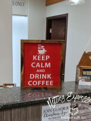keep-calm-and-drink-coffee-10x12-framed-wood-sign-wood-signs_79abb2cd-45f3-47e6-8771-bdbbe0c553f4 Keep Calm and Drink Coffee - Rustic Wood Sign - Netties Expressions