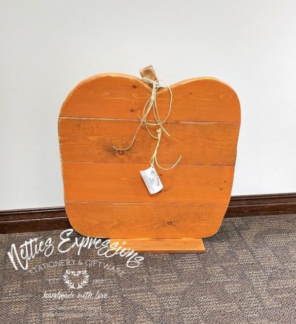 Large Horizontal Pallet Wood Pumpkin - Netties Expressions