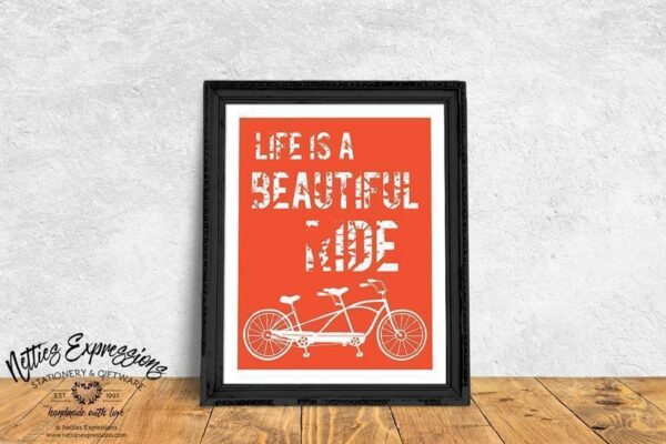 life-is-a-beautiful-ride-8x10-bike-art-print-prints_baeabb0b-7e3f-4b20-a062-bb7df98bd681 Life is a Beautiful Ride - Art Print - Netties Expressions Prints