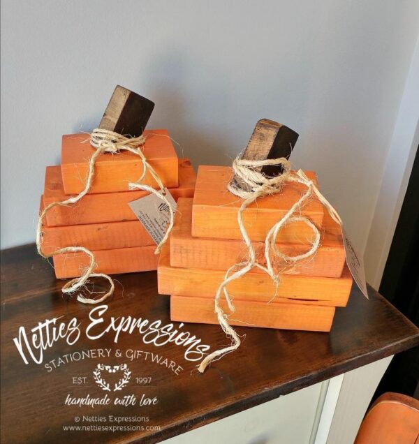 mini-stacked-wood-pumpkin-decor_f22f9c1a-9d40-4fc4-a911-bacfe82b45c2 Mini Stacked Rustic Wood Pumpkin - Netties Expressions