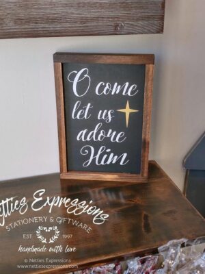 o-come-let-us-adore-him-8x12-rustic-framed-wood-christmas-sign-wood-signs_1f4c2420-f2e9-4fe2-9e7d-d1eae9d35b42 O come let us adore Him - Rustic Wood Christmas Sign - Netties Expressions