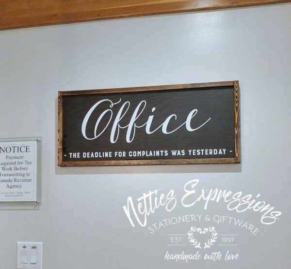 office-sign-12x30-rustic-framed-wood-sign-wood-signs_698a8da3-e64e-4ba1-bbdb-d9b780bdf788 Office Sign - Rustic Wood Sign - Netties Expressions