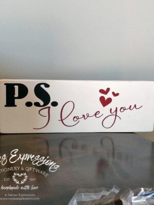 ps-i-love-you-4x12-valentine-wood-sign-wood-signs_2812a220-03d4-47fc-b1ef-6310ab687fe5 P.S. I love you - Valentine Wood Sign - Netties Expressions