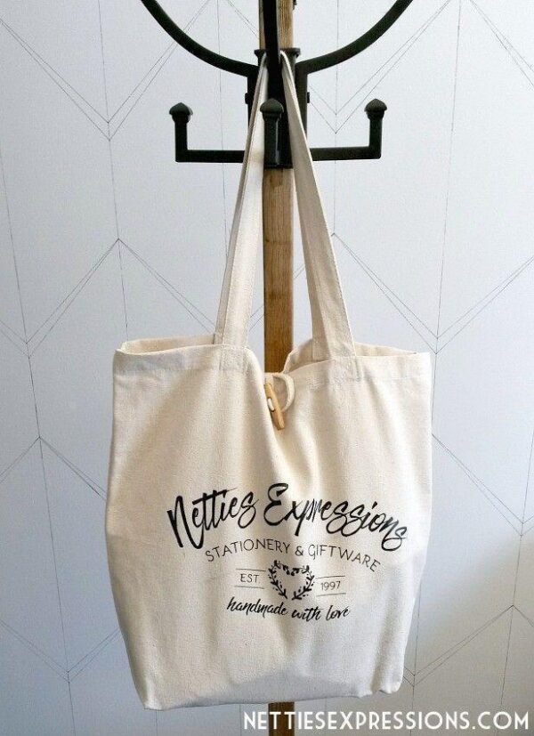 recycled-cotton-tote-bag-custom-logo-design-bags-2_d3e5ef11-5a3e-4ba1-b2d6-2e10da641cc2 Custom Logo Design - Recycled Cotton Tote Bag - Netties Expressions