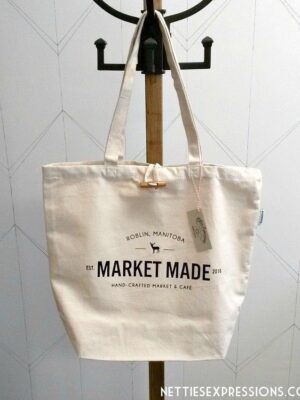 Custom Logo Design - Recycled Cotton Tote Bag - Netties Expressions