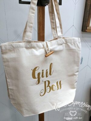 Girl Boss - Recycled Cotton Tote Bag - Netties Expressions
