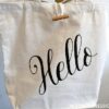 Hello - Recycled Cotton Tote Bag - Netties Expressions