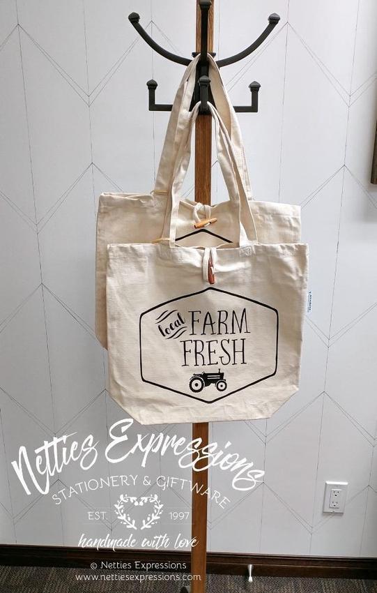recycled-cotton-tote-bag-local-farm-fresh-bags-2_ae2aae44-2f80-4ba2-b382-2ae28bb6bb60 Local Farm Fresh - Recycled Cotton Tote Bag - Netties Expressions