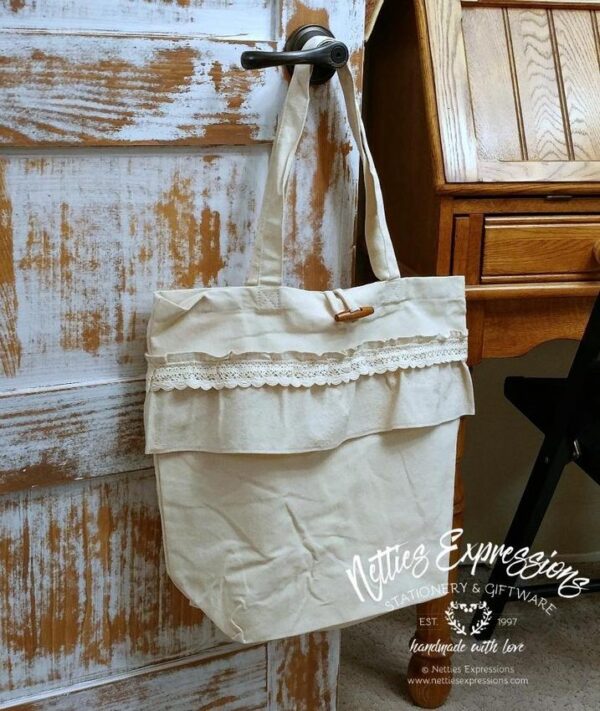 recycled-cotton-tote-bag-ruffles-and-lace-bags-2_cfaa7bf0-6c98-428c-b0e8-a6c370a78197 Ruffles and Lace - Recycled Cotton Tote Bag - Netties Expressions