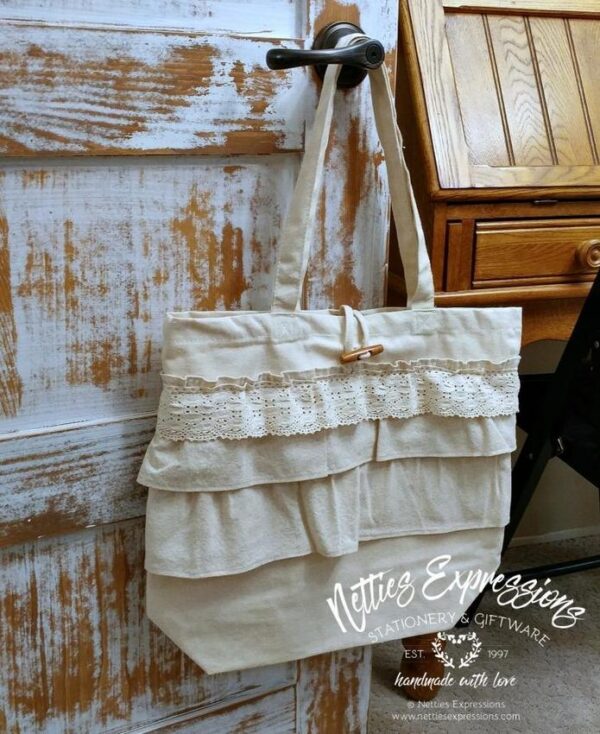 recycled-cotton-tote-bag-ruffles-and-lace-bags-4_0bab9825-3547-48bb-bd93-7d2905daebf8 Ruffles and Lace - Recycled Cotton Tote Bag - Netties Expressions