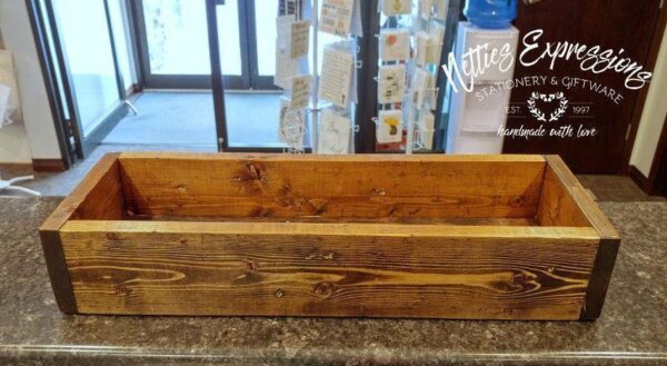 Rustic Wooden Box - 20" - Netties Expressions