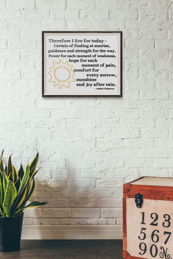 therefore-i-live-8x10-inspirational-art-print-prints_95957b12-06c1-4217-bb3c-f8536e6b8eec Therefore I live - Art Print - Netties Expressions