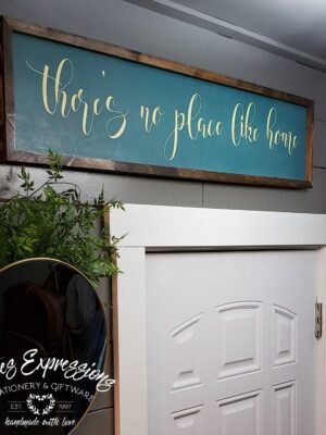 theres-no-place-like-home-8x40-peacock-lemongrass_cb50ba21-aaa8-4ae6-9ab1-3a1e125785cb There's no place like home - Rustic Wood Sign - Netties Expressions
