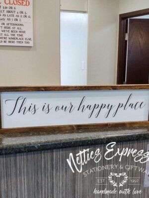 this-is-our-happy-place-6x26-rustic-framed-wood-sign-wood-signs_64da4a3d-fe06-445b-80db-876a02a22c2e This is our happy place - Rustic Wood Sign - Netties Expressions
