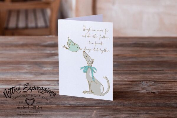 Though one wears fur - Greeting Card - Netties Expressions Cards