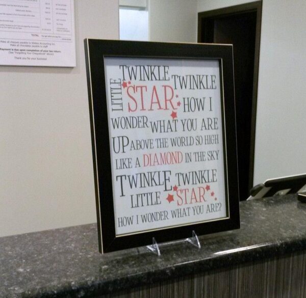 twinkle-twinkle-little-star-11x14-clean-cut-frame-frames_382180a6-dd61-4451-be9c-39fa07a4dd5c Twinkle, Twinkle Little Star - Clean Cut Frame - Netties Expressions