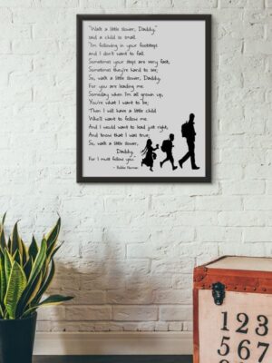 walk-a-little-slower-daddy-11x14-art-print-prints_55bf1fa2-ce81-47cc-9bc0-f1c1449c8d8d Walk a little slower, Daddy - Art Print - Netties Expressions