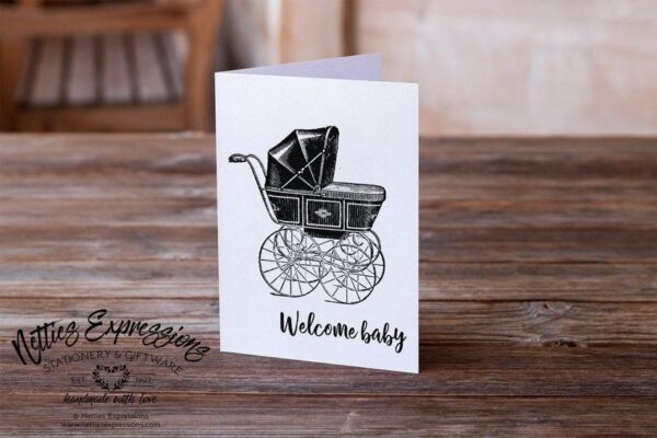 welcome-baby-a6-new-baby-card-cards_c15f2fdf-9ff9-4921-9f62-716b573d4299 Welcome Baby - Greeting Card - Netties Expressions
