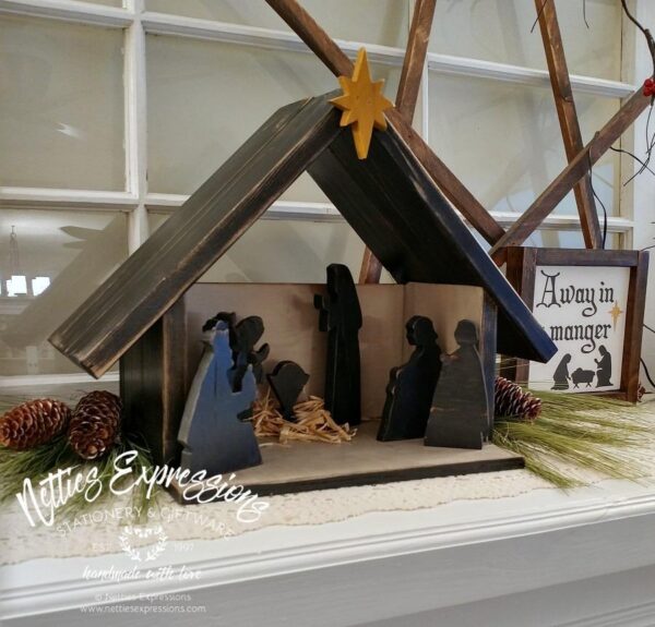 Rustic Wooden Nativity Set - Netties Expressions