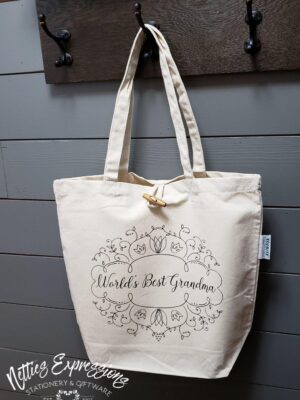 worlds-best-grandma-tote-bag-1_e2643ada-6252-4b1e-b2dd-c9cd1f5f2c27 World's Best Grandma - Recycled Cotton Tote Bag - Netties Expressions
