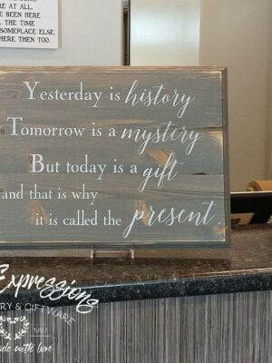 yesterday-is-history-12x16-wood-sign-wood-signs_517c3ff5-ad0b-4dc9-ad45-5d44562e2f46 Yesterday Is History - Rustic Wood Sign - Netties Expressions