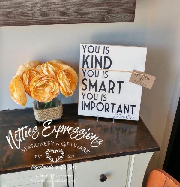 you-is-kind-you-is-smart-you-is-important-10x12-rustic-wood-sign-wood-signs_c0d8c7bf-8e70-4ef0-a4d5-7ec47cf82969 You is kind you is smart you is important - Rustic Wood Sign - Netties Expressions